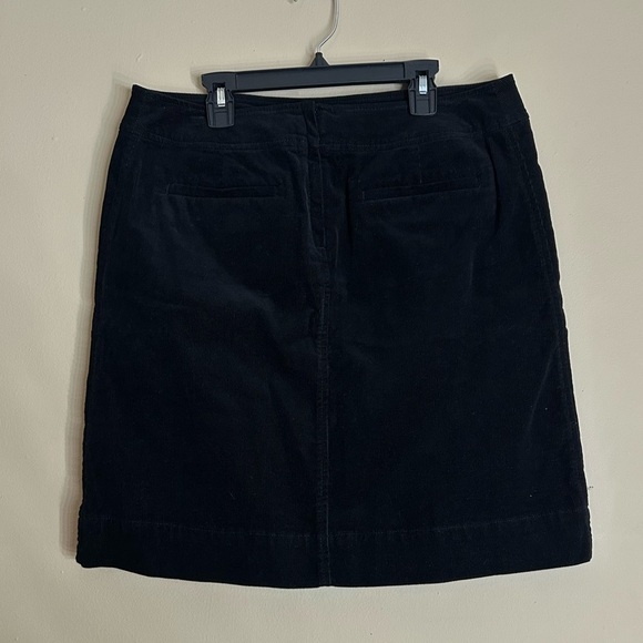 Talbots petite Classic Black corduroy Women's Skirt 8p - Picture 3 of 8